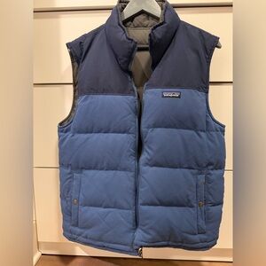 Patagonia Men's reversible Blue Puffer Vest